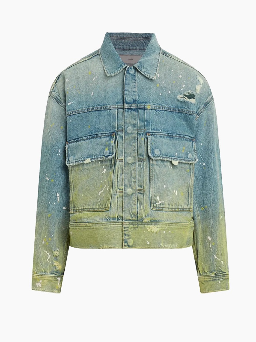 🌻Hudson Jeans Denim Boxy Trucker Jacket Size Small $395